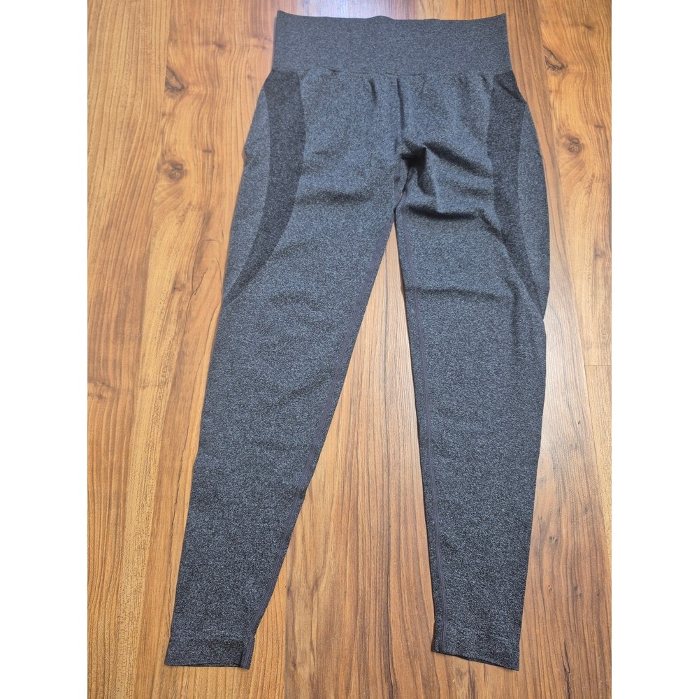 Shein Seamless Scrunch Leggings High Waisted Workout Yoga Pants Gray XL 8298